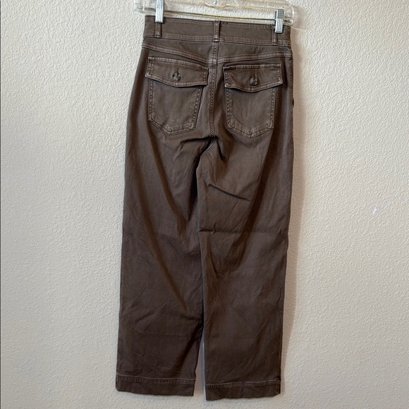 Spanx twill cropped wide leg Pants Smoke - Picture 5 of 7